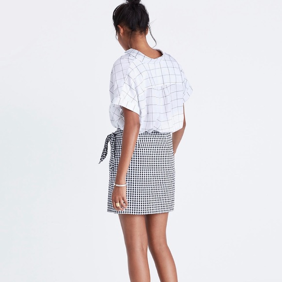 Madewell Women’s Gingham Wrap Skirt - Picture 3 of 8